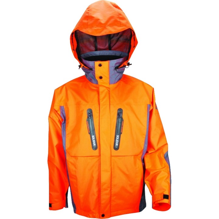 Veste de pluie H2O orange, Solidur