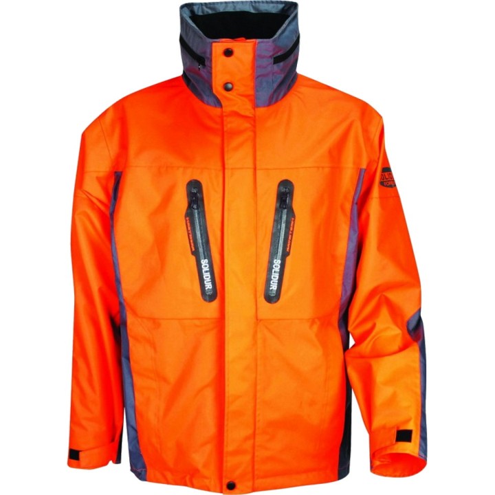 Veste de pluie H2O orange, Solidur