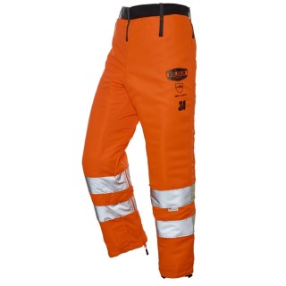 Jambière de bûcheronnage Glow CL 3 Type A orange, Solidur