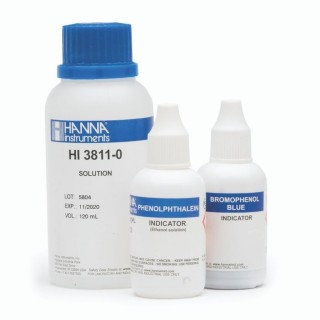 Réactifs de remplacement du kit de test d'alcalinité (110 tests) Hanna Instruments