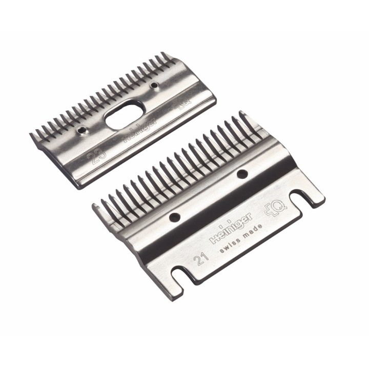 Jeu de peignes Heiniger 21/23 dents, coupe 2-4 mm - Pour tondeuse sans fil Xplorer Heiniger
