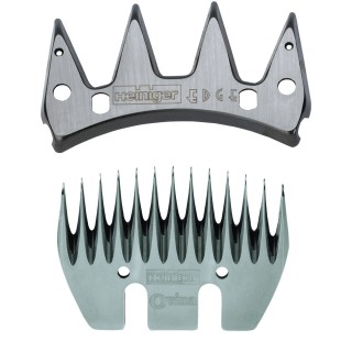 Peigne et contre peigne Edge standard Heiniger, épaisseur des dents 4.4 mm - pour tondeuse filaire Xpert 2-Speed Heiniger