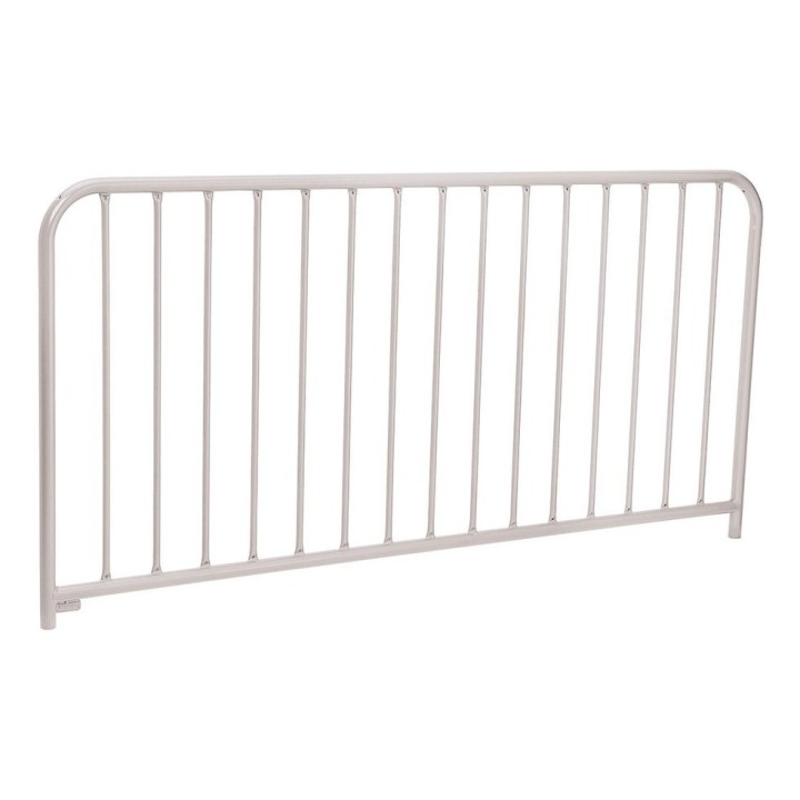 Barrière à barreaux Procity L 2000 x h 1300 mm, tubes acier Ø 35 et 16 mm - Peint/Galva - Scellement direct - Gris soie