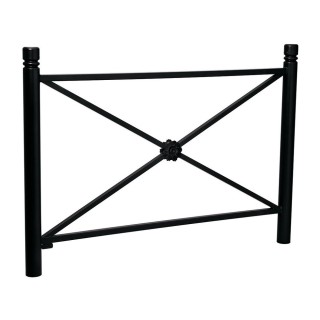 Barrière Province City Procity, cadre rosace, L 1572 x 1000 mm (hors pommeau) - Peint/zinc - Scellement direct - Noir foncé