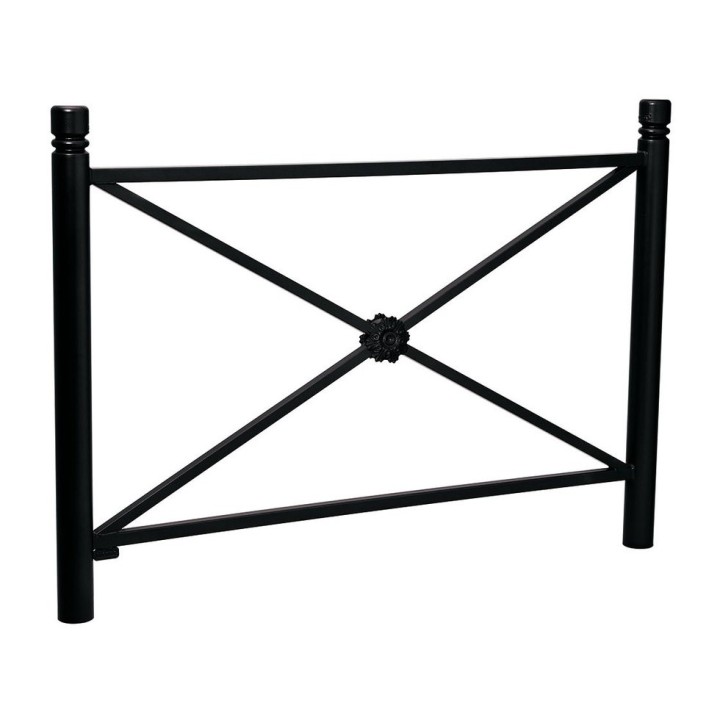 Barrière Province City Procity, cadre rosace, L 1572 x 1000 mm (hors pommeau) - Peint/zinc - Scellement direct - Noir foncé