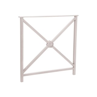 Barrière main courante Héritage Procity, cadre rosace sans crosse, L800 x 1000 mm - Scellement direct - Gris soie