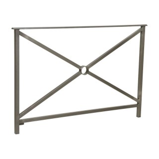 Barrière main courante Héritage Procity, cadre simple croix sans crosse, L1500 x 1000 mm - Scellement direct - Gris Procity