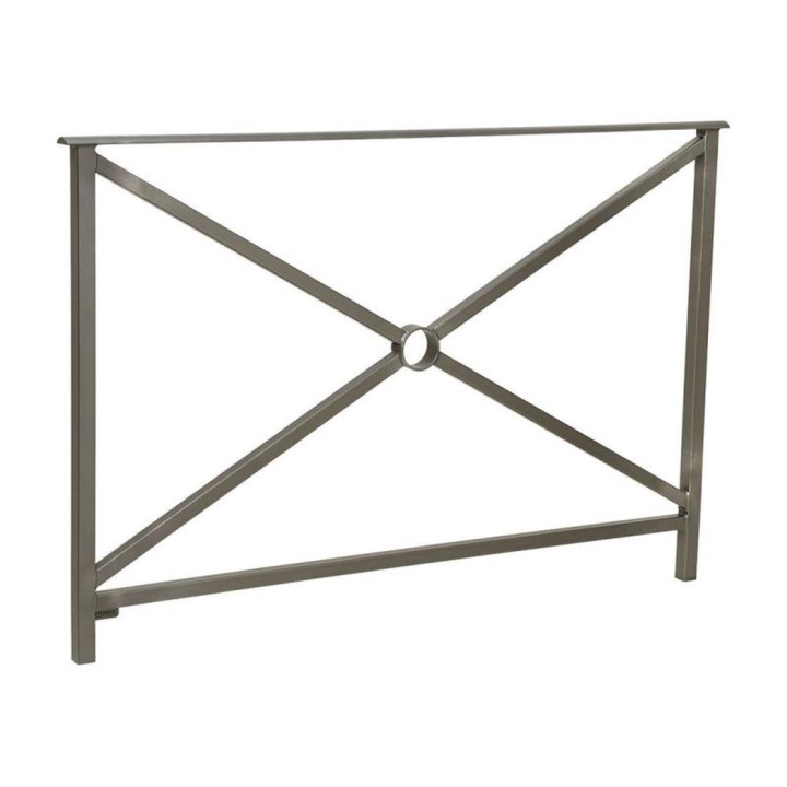 Barrière main courante Héritage Procity, cadre simple croix sans crosse, L1500 x 1000 mm - Scellement direct - Gris Procity