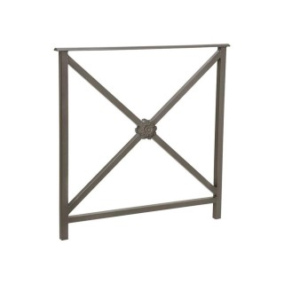 Barrière main courante Héritage Procity, cadre rosace sans crosse, L800 x 1000 mm - Scellement direct - Gris Procity