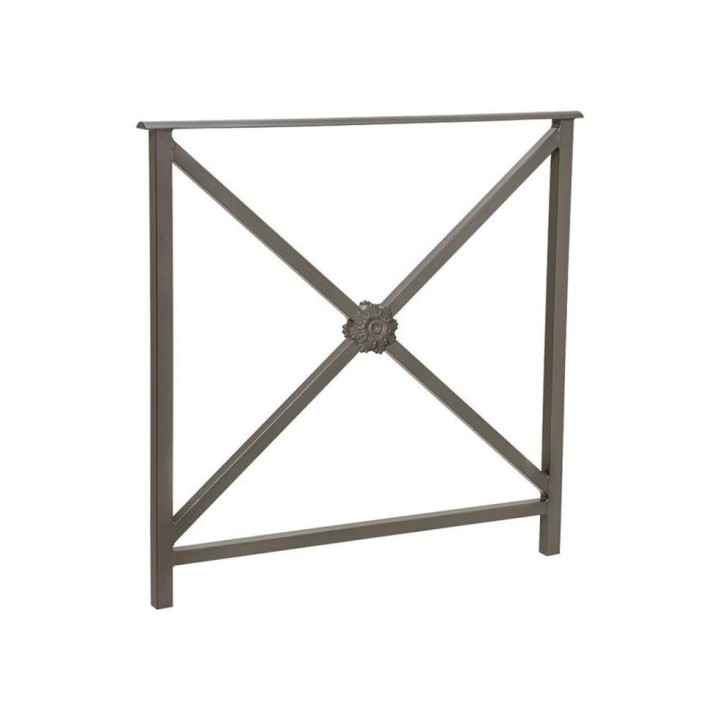 Barrière main courante Héritage Procity, cadre rosace sans crosse, L800 x 1000 mm - Scellement direct - Gris Procity