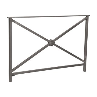 Barrière main courante Héritage Procity, cadre rosace sans crosse, L1500 x 1000 mm - Scellement direct - Gris Procity