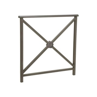 Barrière main courante Lisbonne Procity, cadre rosace, L1000 x 1000 mm - Acier peint/zinc - Scellement direct - Gros Procity