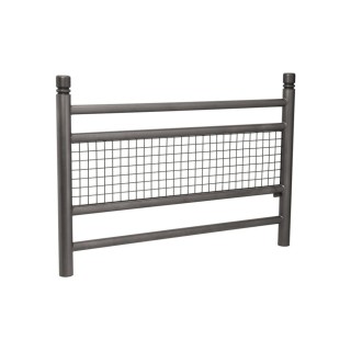 Barrière Linea Procity, pommeau City, L1572 x 1000 mm - Acier peint/zinc - Scellement direct - Gris Procity