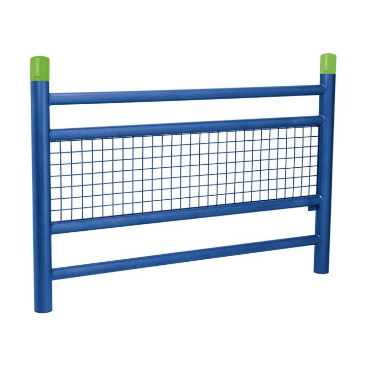 Barrière « spéciale école » Linéa Procity, Bicolore sans animation - Scellement direct - Bleu gentiane//Vert jaune