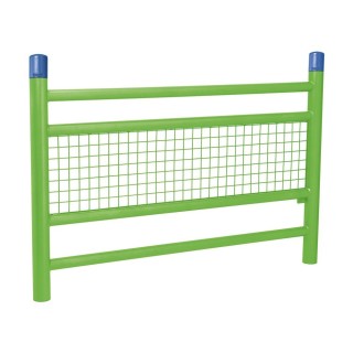 Barrière « spéciale école » Linéa Procity, Bicolore sans animation - Scellement direct - Vert jaune/Bleu gentiane