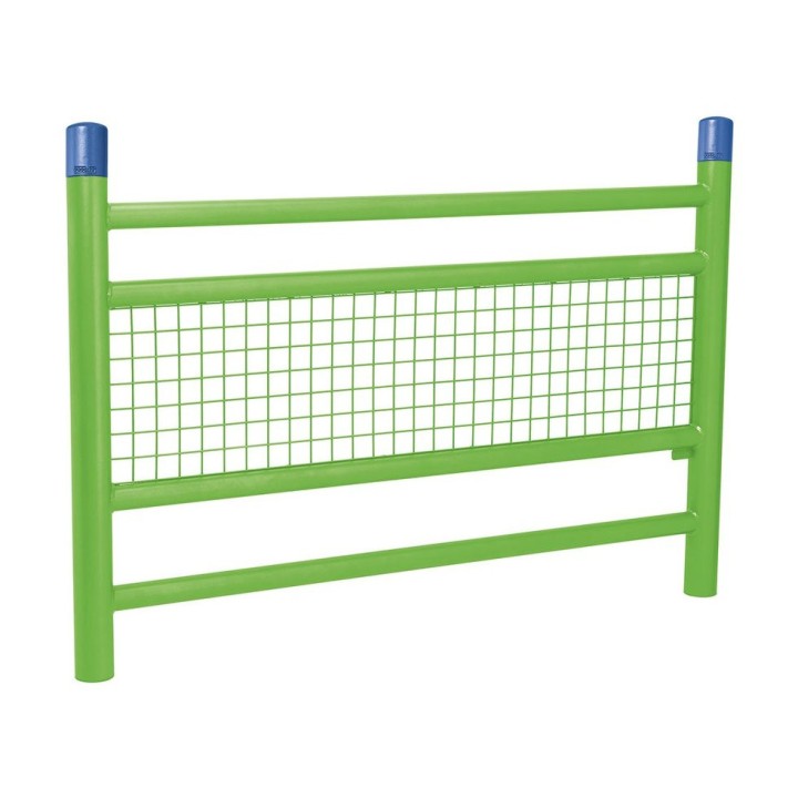 Barrière « spéciale école » Linéa Procity, Bicolore sans animation - Scellement direct - Vert jaune/Bleu gentiane