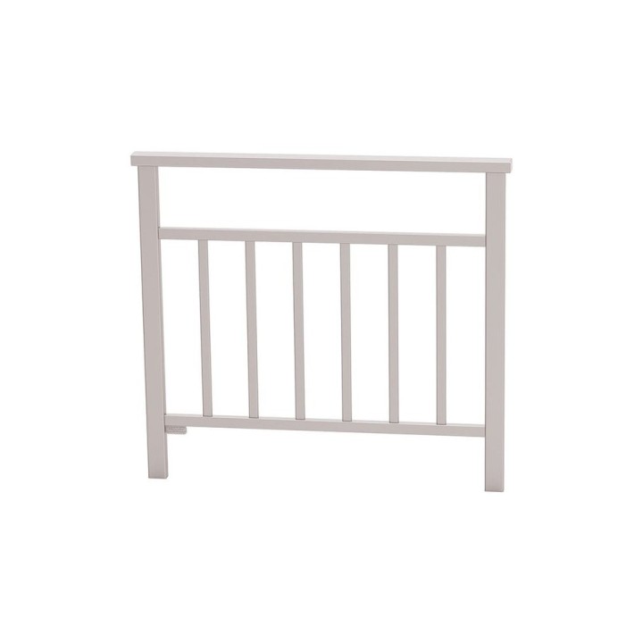 Barrière main courante Venise Procity, cadre barreaux, L 1000 x 900 mm - Scellement direct - Gris soie