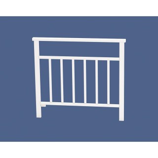 Barrière main courante Venise Procity, cadre barreaux, L 1000 x 900 mm - Scellement direct - Blanc pur