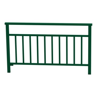 Barrière main courante Venise Procity, cadre barreaux, L 1500 x 900 mm - Scellement direct - Vert mousse