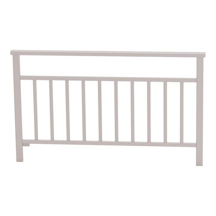 Barrière main courante Venise Procity, cadre barreaux, L 1500 x 900 mm - Scellement direct - Gris soie