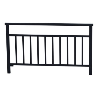 Barrière main courante Venise Procity, cadre barreaux, L 1500 x 900 mm - Scellement direct - Noir foncé