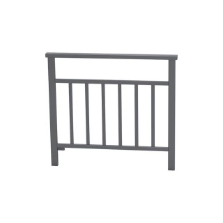 Barrière main courante Venise Procity, cadre barreaux, L 1000 x 900 mm - Scellement direct - Gris Procity