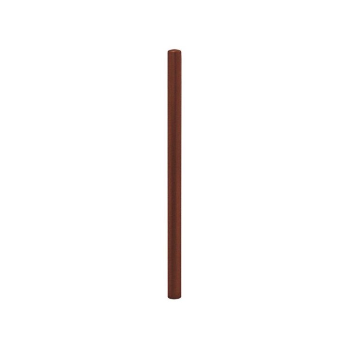 Potelet Carrefour Procity, Ø 60 mm, peint/galva, haut. hors sol 1100 mm - Aspect Corten