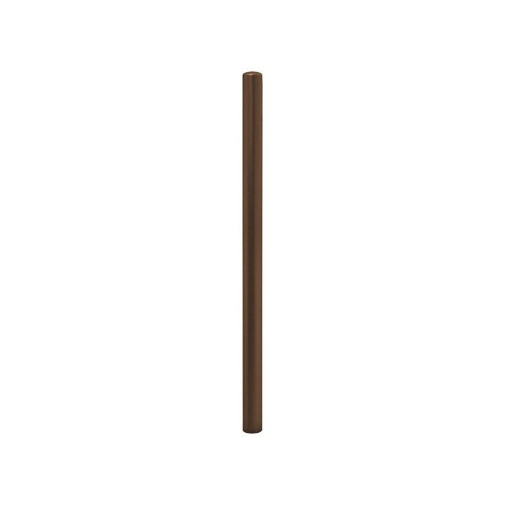 Potelet Carrefour Procity, Ø 60 mm, peint/zinc, haut. hors sol 1100 mm - Brun chocolat