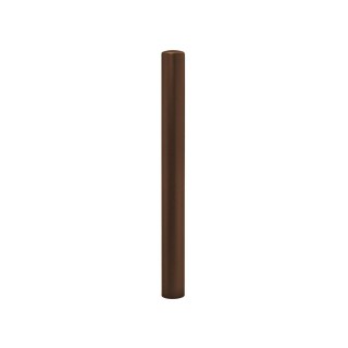 Potelet Carrefour Procity, Ø 90 mm, peint/zinc, haut. hors sol 1000 mm - Brun chocolat