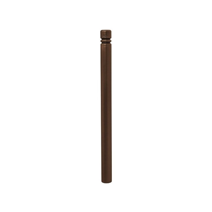 Potelet Province City Procity, Ø 76 mm, peint/zinc, fixation scellement, haut. hors sol 1105 mm - Brun chocolat