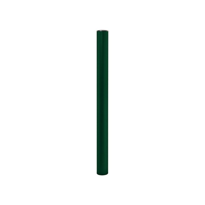 Potelet Province Inox brossé Procity, Ø 76 mm, peint/zinc, fixation scellement, haut. hors sol 1010 mm - Vert mousse