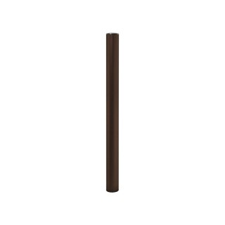 Potelet Province Inox brossé Procity, Ø 76 mm, peint/zinc, fixation scellement, haut. hors sol 1010 mm - Brun chocolat
