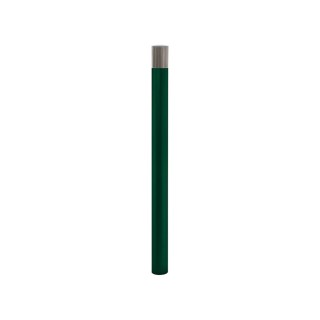 Potelet Inox brossé haute visibilité Procity, Ø 76 mm, peint/zinc, haut. hors sol 1300 mm - Vert mousse