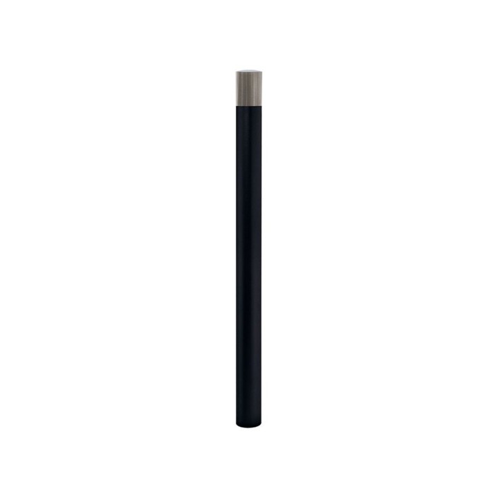 Potelet Inox brossé haute visibilité Procity, Ø 76 mm, peint/zinc, haut. hors sol 1300 mm - Noir foncé