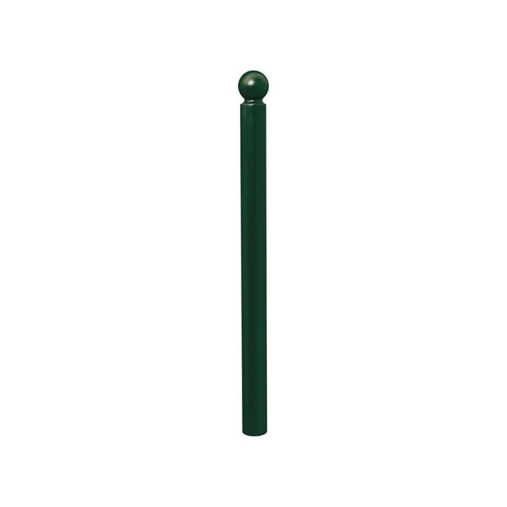 Potelet province Boule Procity, Ø 76 mm, peint/zinc, fixation scellement, haut. hors sol 1102 mm - Vert mousse