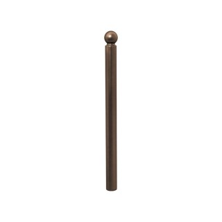 Potelet province Boule Procity, Ø 76 mm, peint/zinc, fixation scellement, haut. hors sol 1102 mm - Brun chocolat
