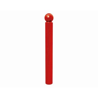 Potelet Province Boule Procity, Ø 114 mm, peint/zinc, fixation scellement, haut. hors sol 1143 mm - Rouge signalisation