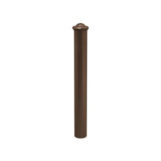 Potelet Province Agora Procity, Ø 114 mm, peint/zinc, fixation scellement, haut. hors sol 1052 mm - Brun chocolat