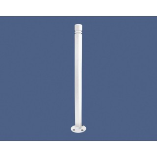 Potelet Province City inclinable Amortichoc Procity, Ø 76 mm, peint/zinc, haut. hors sol 1105 mm - Blanc pur