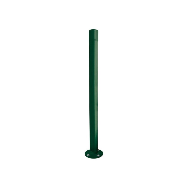 Potelet Carrefour inclinable Amortichoc Procity, Ø 76 mm, peint/zinc, haut. hors sol 1000 mm - Vert mousse