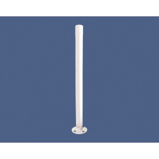 Potelet Carrefour inclinable Amortichoc Procity, Ø 76 mm, peint/zinc, haut. hors sol 1000 mm - Blanc pur