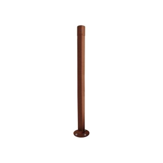 Potelet Carrefour inclinable Amortichoc Procity, Ø 76 mm, peint/zinc, haut. hors sol 1000 mm - Aspect Corten