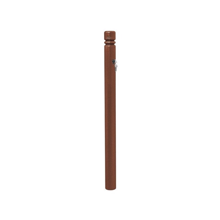 Potelet Province City Amovible Primabloc Procity, Ø 76 mm, haut. hors sol 850 mm, 3 clés identiques - Aspect Corten