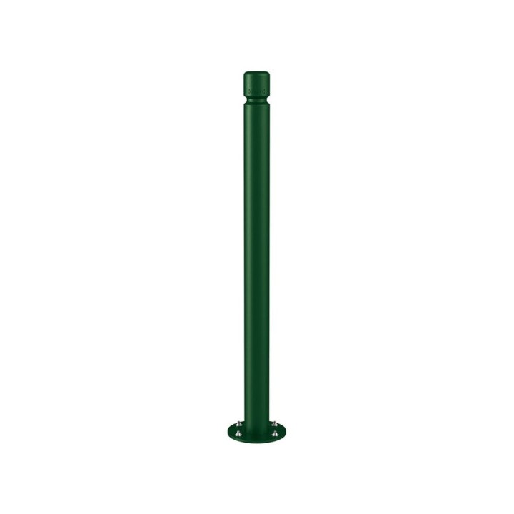 Potelet inclinable Amortichoc Agglo Procity, Ø 76 mm Haut. hors sol 1100 m - Vert mousse