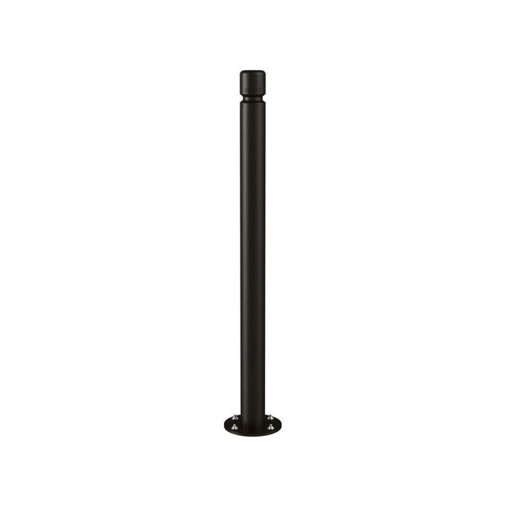 Potelet inclinable Amortichoc Agglo Procity, Ø 76 mm Haut. hors sol 1100 m - Noir foncé