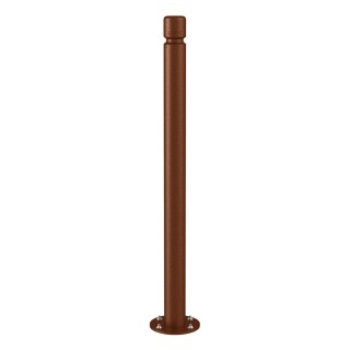 Potelet inclinable Amortichoc Agglo Procity, Ø 76 mm Haut. hors sol 1100 m - Aspect Corten