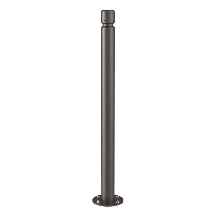 Potelet inclinable Amortichoc Agglo Procity, Ø 76 mm Haut. hors sol 1100 m - Gris Procity