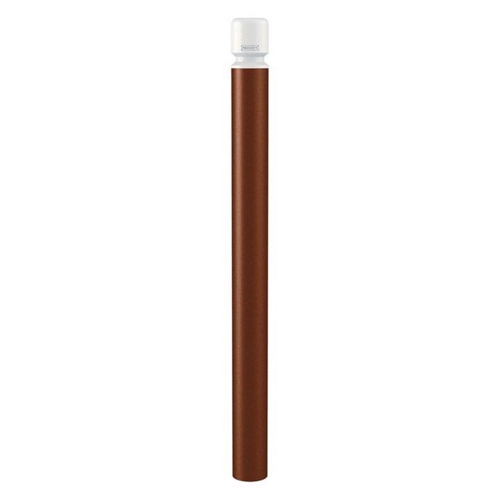 Potelet Agglo haute visibilité Procity, Ø 102 mm, Haut. hors sol 1300 m - Aspect Corten