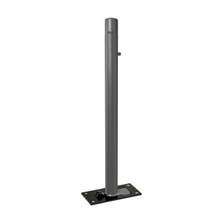 Potelet Province rabattable Solibloc Carrefour, Ø 76 mm, garde au sol 114 mm, Peint/galva - Gris Procity