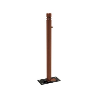 Potelet Province rabattable Solibloc City Procity, Ø 76 mm, garde au sol 98 mm, clé triangle 14 - Aspect Corten